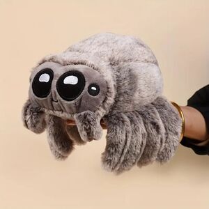 Cute Friendly Gray Jumping Spider Super Soft Plush Toy Stuffed Animal